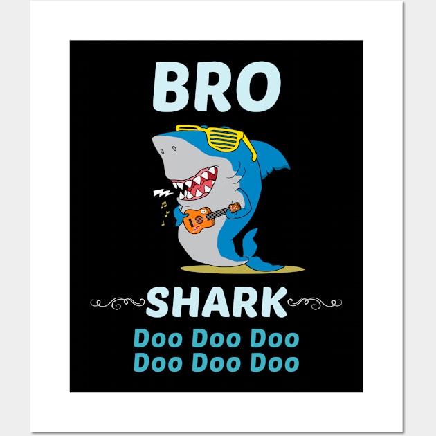 Family Shark 2 BRO Wall Art by blakelan128